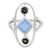 Natural Gemstone  Faincy Faceted Multi Stone rings